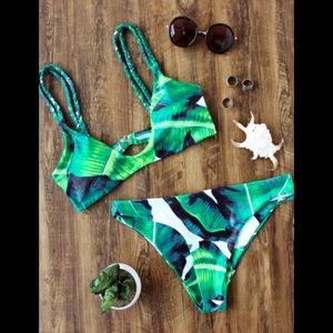 Braided Boho leaf bikini